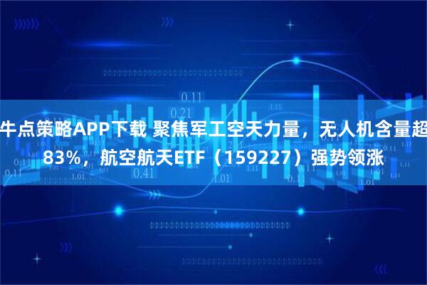 牛点策略APP下载 聚焦军工空天力量，无人机含量超83%，航空航天ETF（159227）强势领涨