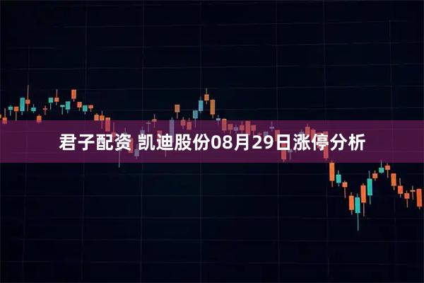 君子配资 凯迪股份08月29日涨停分析